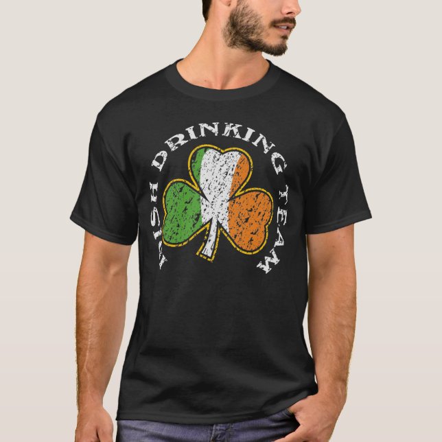 IRLÄNDSKT dricka lag T Shirt (Framsida)