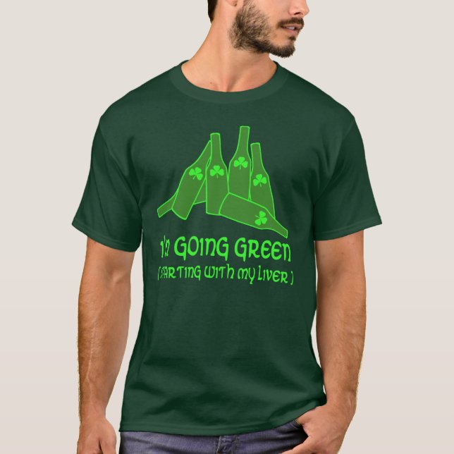 Irländskt dricka t-shirt (Framsida)