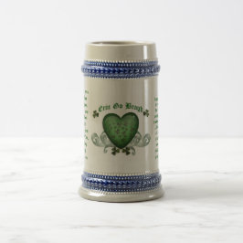 Irländskt drickande mugg Erin går bragh Irish eart
