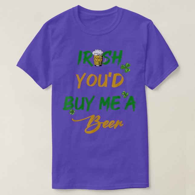 Irländskt du skulle köpa ett öl, shenanigans, Craf T Shirt (Design framsida)