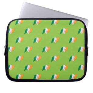 Irländskt flaggamönster laptop fodral