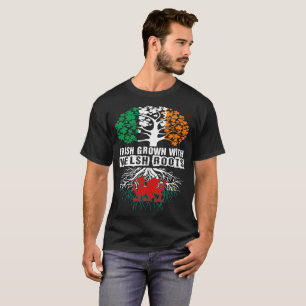 Irländskt fullvuxet med walesiskt rotar st t shirt