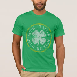Irländskt italienskt dricka lag t-shirt
