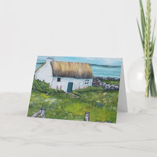 Irländskt julhälsningskort helgkort (Framsida)