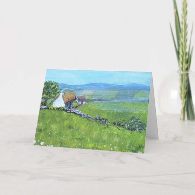 Irländskt julkort, Hälsning, Irland, kort (Framsida)