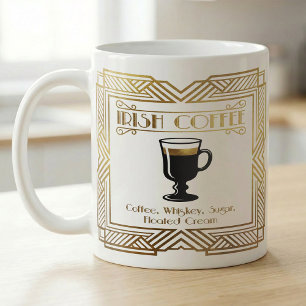 Irländskt kafferecept Guld Art Kaffemugg