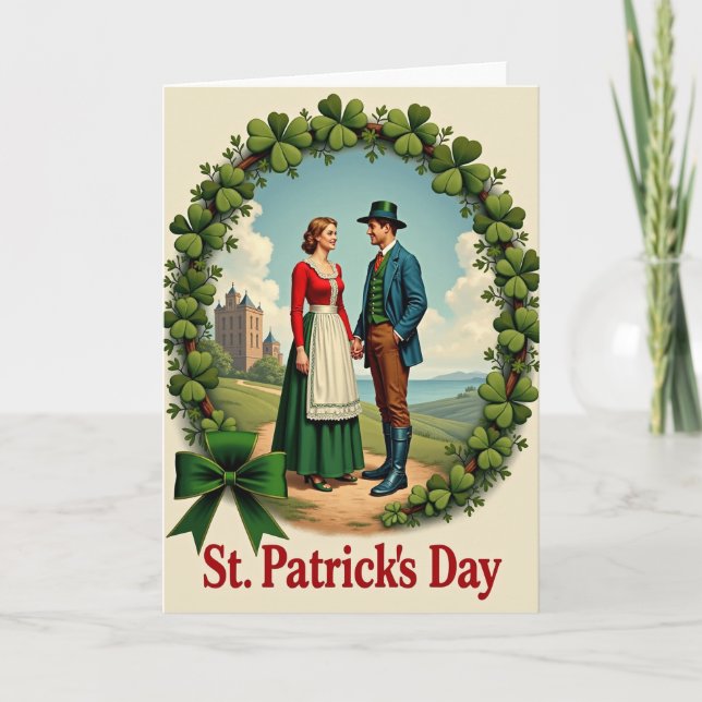 Irländskt kärlek St Patricks dag-kort Kort (Framsida)