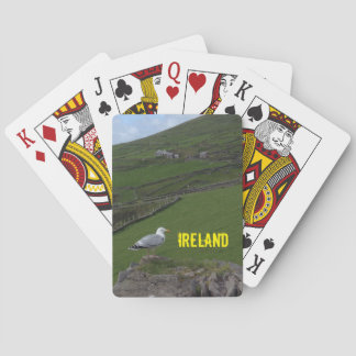 Irländskt landskap Irland som leker kort Kortlek