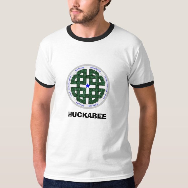 Irländskt oändlighetssymbol FairTax, HUCKABEE T-shirt (Framsida)
