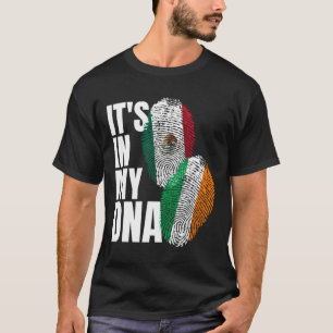 Irländskt och mexikanskt kulturarv DNA-Flagga Nati T Shirt