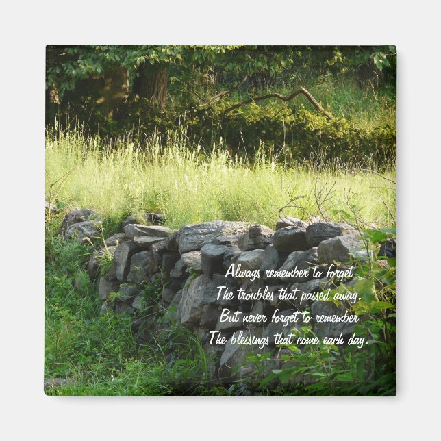 Irländskt ordstäv/bygd magnet (Framsidan)