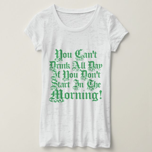 Irländskt party som dricker humor t shirt (Design framsida)