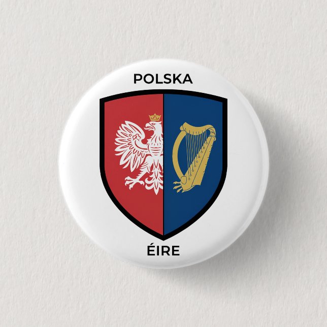 Irländskt-polskt kulturarv knapp (Framsida)