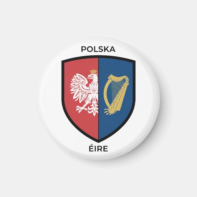 Irländskt-polskt kulturarv magnet (Framsidan)