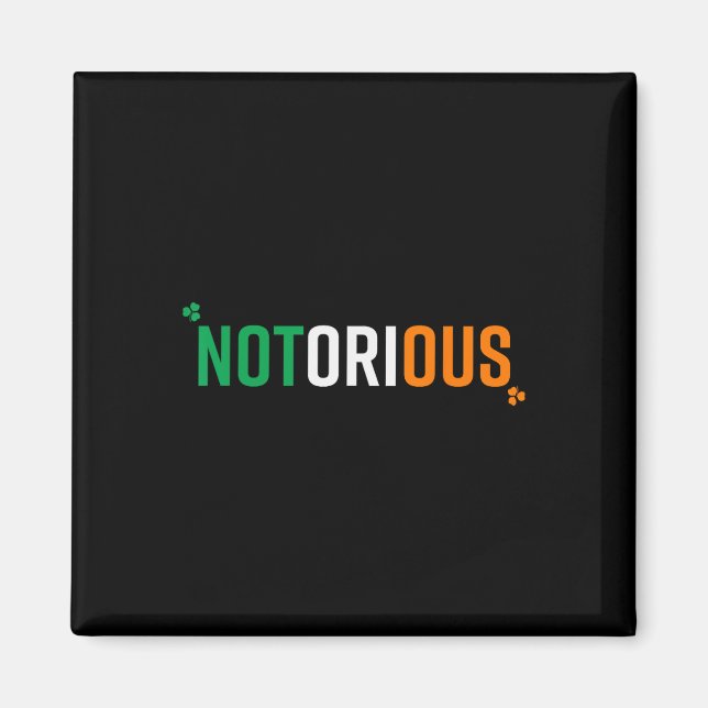 Irländskt Pride Boxing Mma Fighting Notorious Magnet (Framsidan)