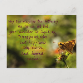 Irländskt proverb Motivational Postcard Vykort