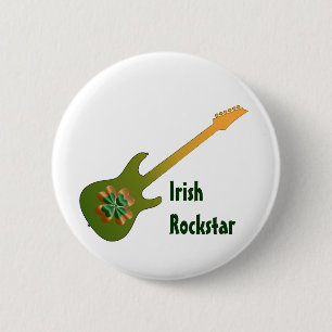 Irländskt rockstjärnaemblem knapp