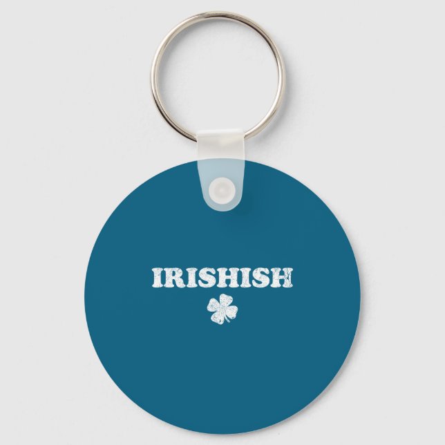 Irländskt rolig St. Patricks dag delvis irländsk i Nyckelring (Framsida)