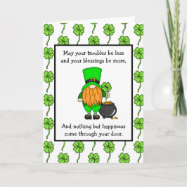 Irländskt välsignelse | Glad St Patrick's Day | G Kort