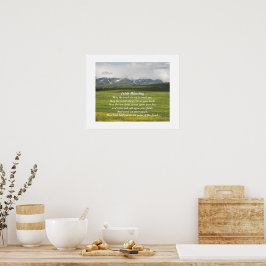 Irländskt välsignelse Grön dal landskapsbild Poster