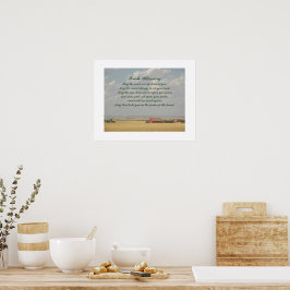Irländskt välsignelse Guldgul vete fält Inspireran Poster