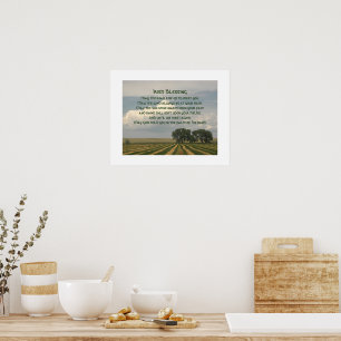 Irländskt välsignelse jordbrukslandskap poster