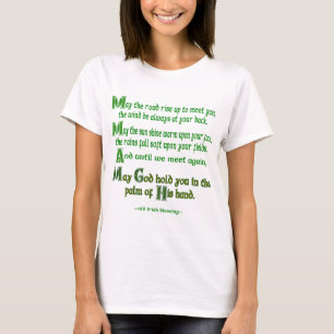 Irländskt välsignelse May the Road Rise to Meet Yo Tee Shirt