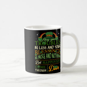 Irländskt välsignelse St Patricks Day Leprechaun r Kaffemugg