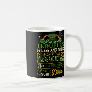 Irländskt välsignelse St Patricks Day Leprechaun r Kaffemugg