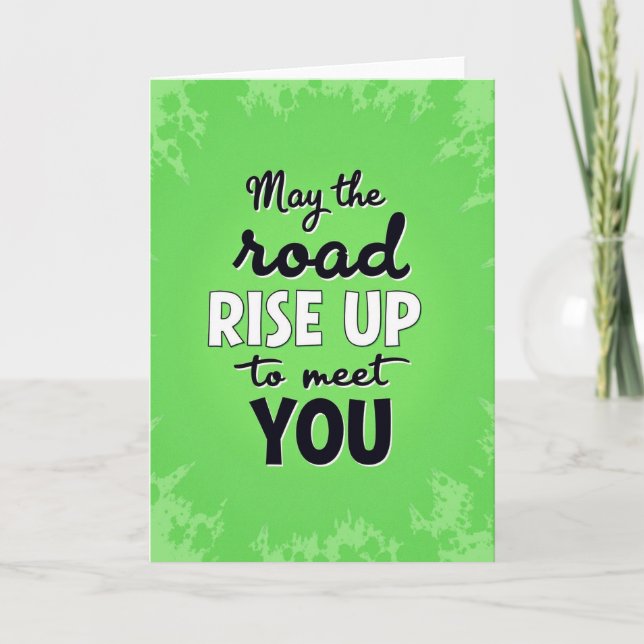 Irländskt välsignelsekort Rise Up Kort (Framsida)