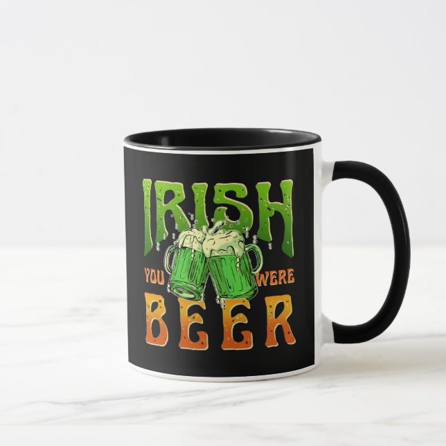 IRLÄNDSKT VAR ÖL ROLIGT DRIKA IRLAND MUGG (Höger)