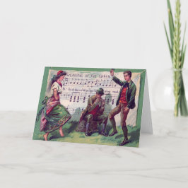 Irländskt zigenskt ha på sig av den gröna pimpeln kort