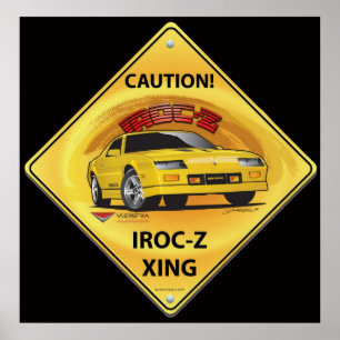 IROC84-2Svart Poster
