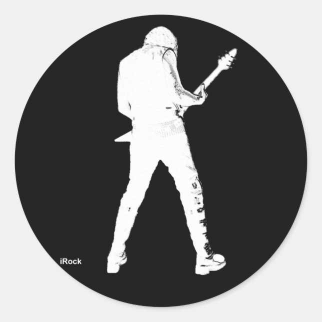 irock runt klistermärke (Framsida)