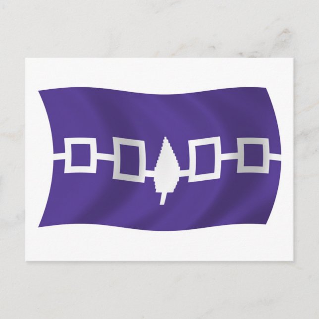 Irokesförbundet Flagga vykort (Framsida)