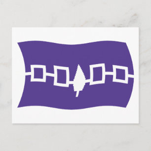 Irokesförbundet Flagga vykort