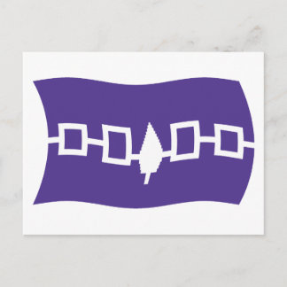 Irokesförbundet Flagga vykort
