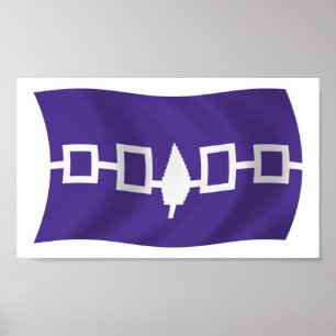 Irokesförbundets flagga Postertryck Poster