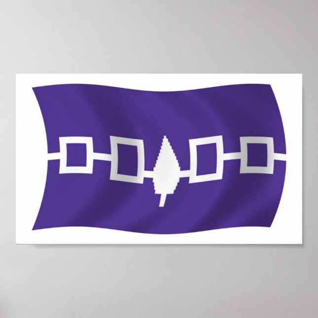 Irokesförbundets flagga Postertryck Poster (Framsidan)