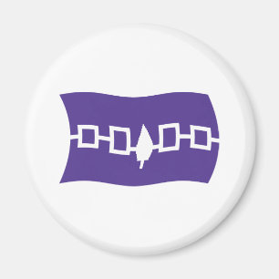 Irokesförbundets flaggmagnet magnet