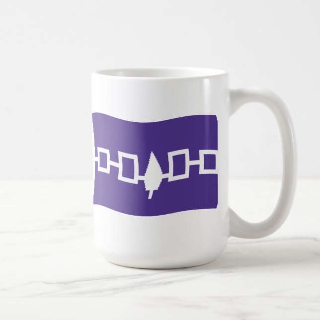 Irokesförbundets flaggmugg kaffemugg (Höger)