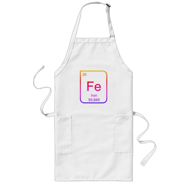 Iron Chef Apron Långt Förkläde (Framsidan)