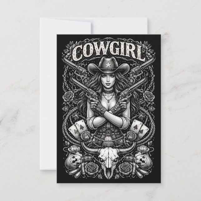 Iron Cowgirl Tack Kort (Framsida)