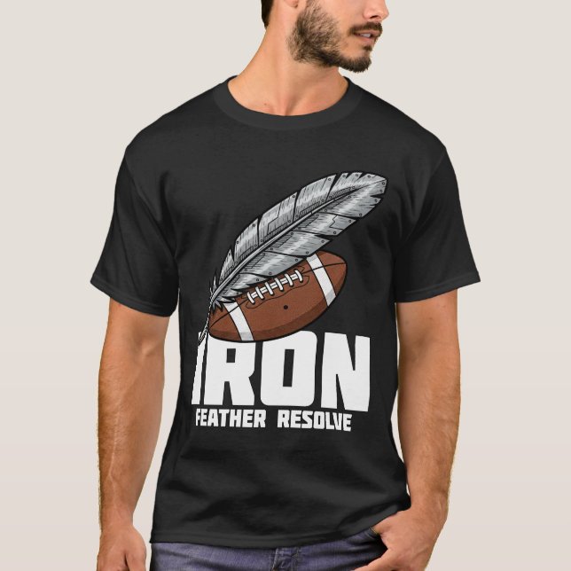 IRON FEATHER RESOLVE - PHILADELPHIA FOOTBALL T SHIRT (Framsida)