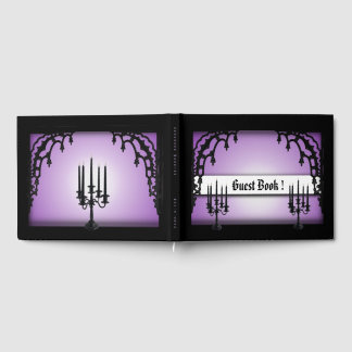Iron Gates Purple Gothic Guest Book Gästböcker