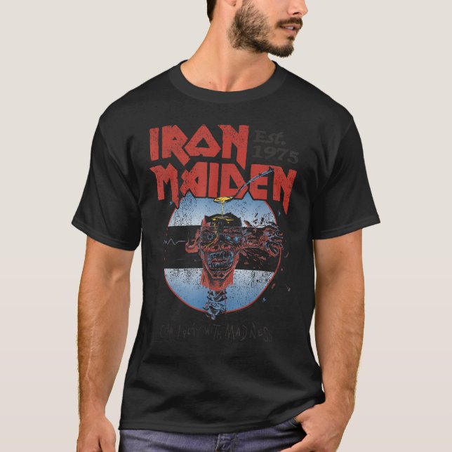 Iron Maiden Can I Play With Madness T Shirt (Framsida)