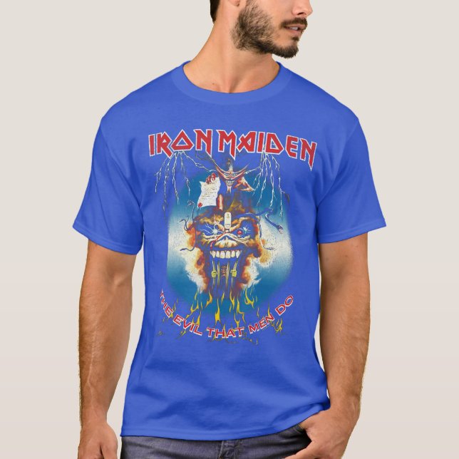 Iron Maiden The Evil That Men Do T Shirt (Framsida)