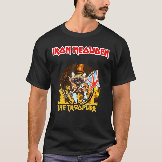 Iron Meowden Vaporware Troopurr Kittens Cats For F T Shirt (Framsida)