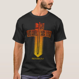 Iron Sharpens Iron Christian Phi Rho Design T Shirt