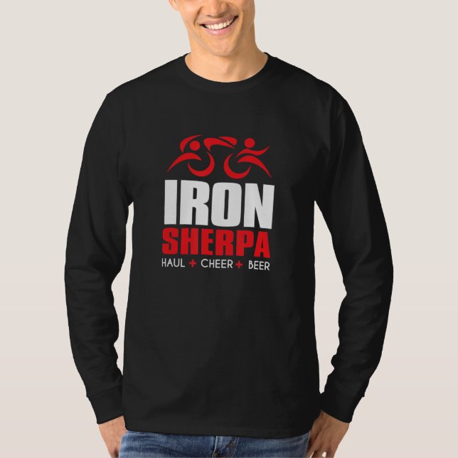 Iron Sherpa Triathlon Triathlete Inspired  Haul Ch T Shirt (Framsida)